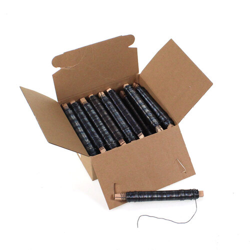 25 x Wickeldraht blau geglht Blumendraht Bindedraht a 100g 0,8mm 2,5kg