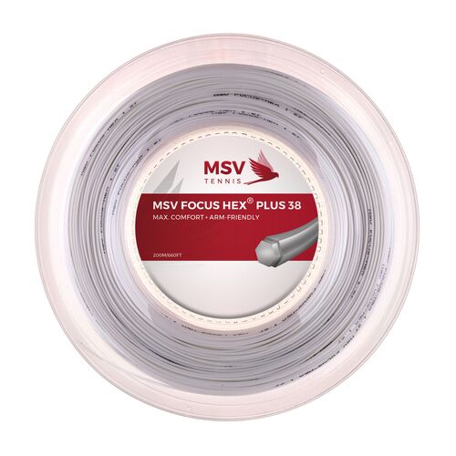 MSV Focus HEX Plus 38 200m Tennissaite co-poly Power+Spin 