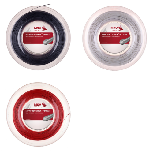 MSV Focus HEX Plus 38 200m Tennissaite co-poly Power+Spin