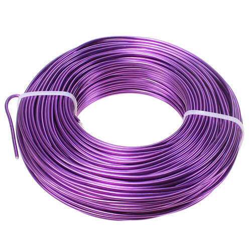 60m Aluminiumdraht  2mm Aludraht Basteldraht Dekodraht Schmuckdraht 