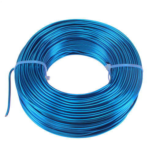 60m Aluminiumdraht  2mm Aludraht Basteldraht Dekodraht Schmuckdraht 