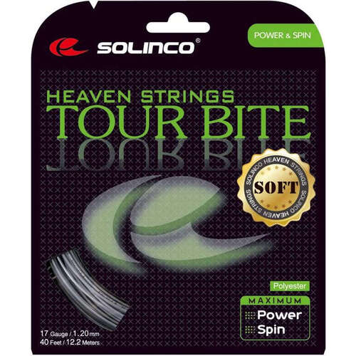 12m Solinco Tour Bite soft Polyestersaite Spin + Kontrolle