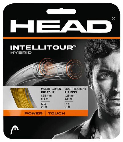 12m HEAD Intellitour Hybrid Multifilament Tennissaite RipTour + RipControl Turniersaite