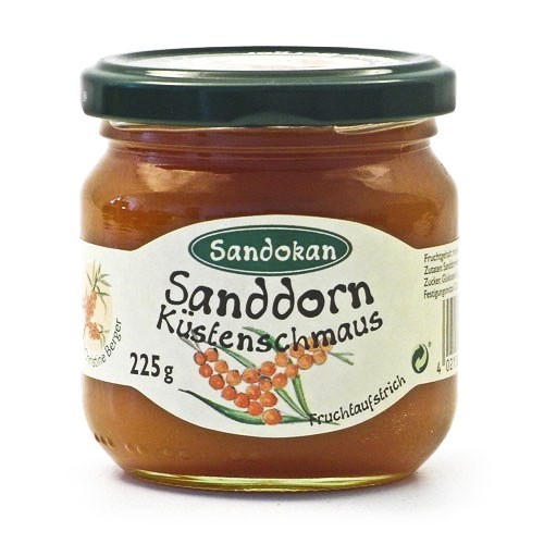 Sanddorn Kstenschmaus Fruchtaufstrich mit Rum (225 g)