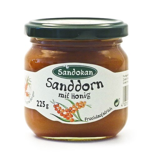 Sanddornfruchtaufstrich mit Honig (225 g)