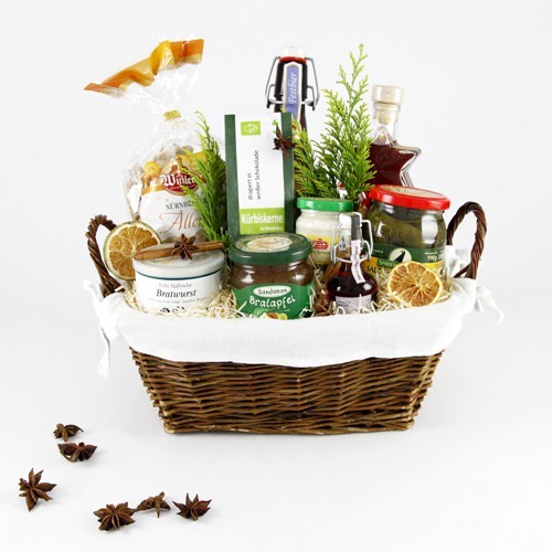 Pr�sentkorb Weihnachtsstiege