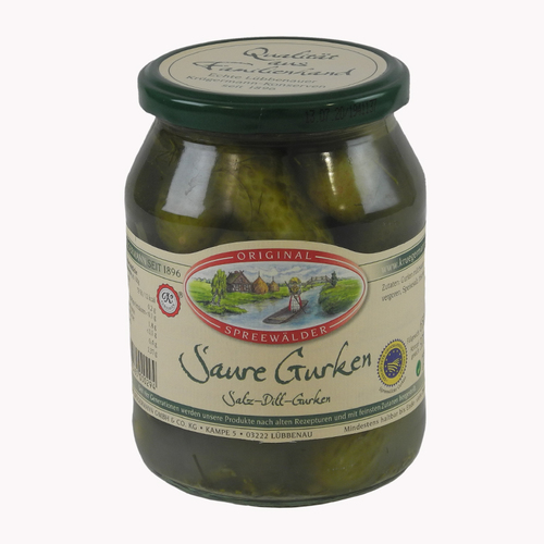 Kr�germanns Original Spreew�lder Saure Gurken (720 ml Glas)