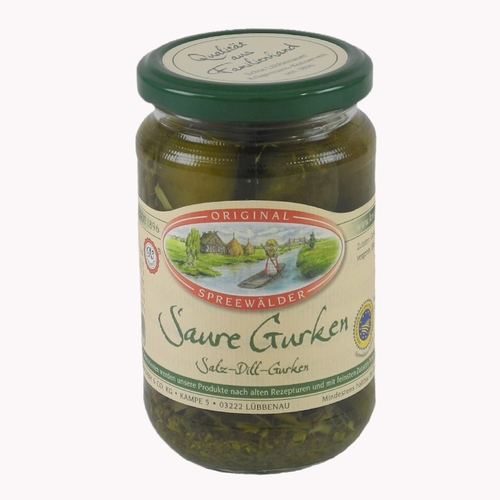 Kr�germanns Original Spreew�lder Saure Gurken (370 ml Glas)