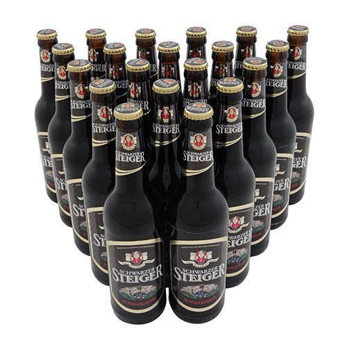 Dresdner Schwarzer Steiger - Schwarzbier (20 Flaschen � 0,5 l / 5,0 % vol.)