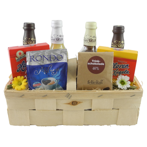 scharfes Gelb - kleiner Geschenkkorb