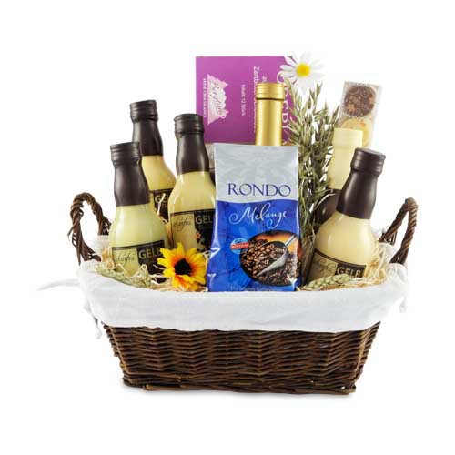 scharfes Gelb - Lik�r Geschenkkorb