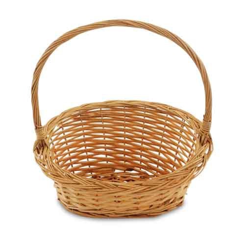 kleiner Geschenkkorb aus Spaltweide, ca. 30x25x32 cm (LxBxH)