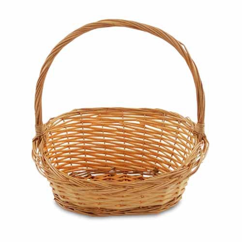 Geschenkkorb aus Spaltweide, ca. 36x30x38 cm (LxBxH)