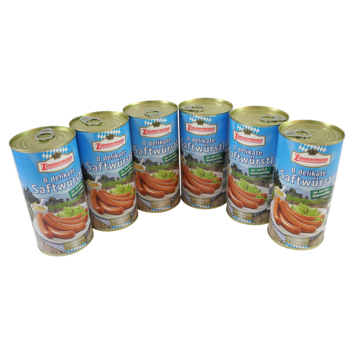 Delikate Saftw�rstl 6er Pack (6 Dosen � 8 St�ck / 250 g)