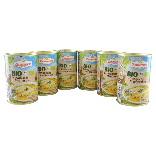 BIO Maultaschen-Suppe 6er Pack (6 Dosen � 400 ml)