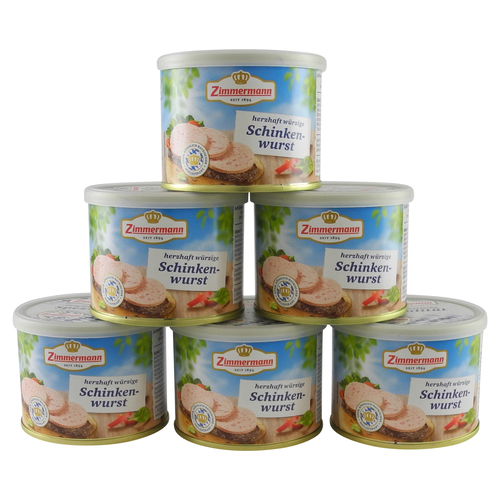 Delikatess Schinkenwurst 6er Pack (6 Dosen � 200 g)