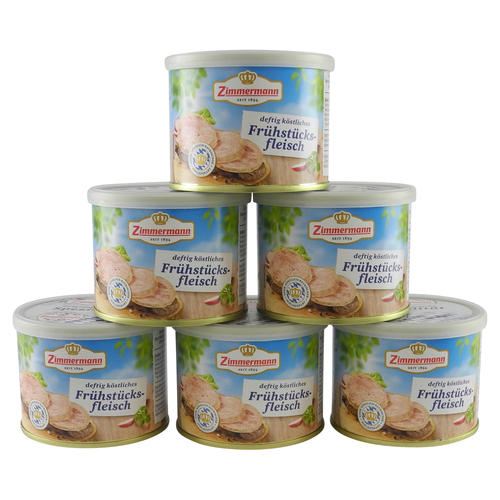 Delikatess Fr�hst�cksfleisch von Zimmermann 6er Pack (6 Dosen � 200 g)