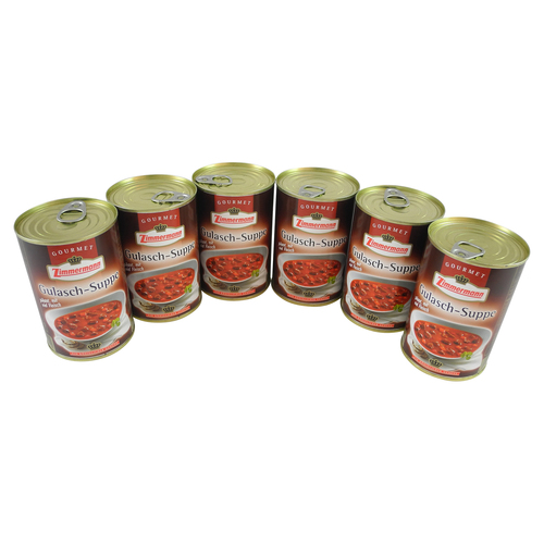 Gulasch - Suppe, pikant 6er Pack (6 Dosen � 400 ml)