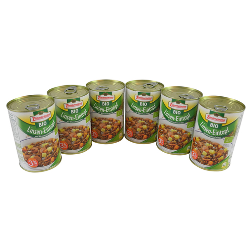 BIO Linsen-Eintopf 6er Pack (6 Dosen  400 ml)