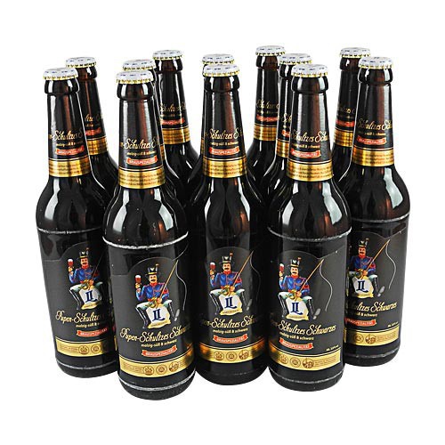 Pupen-Schultzes Schwarzes (Schwarzbier / 12 Flaschen � 0,5 l / 3,9% vol.)