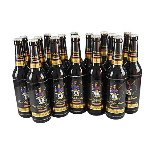 Pupen-Schultzes Schwarzes (Schwarzbier / 16 Flaschen � 0,5 l / 3,9% vol.)