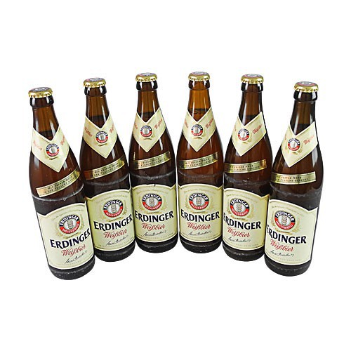 Erdinger Hefe Wei�bier (6 Flaschen � 0,5 l / 5,3 % vol.)