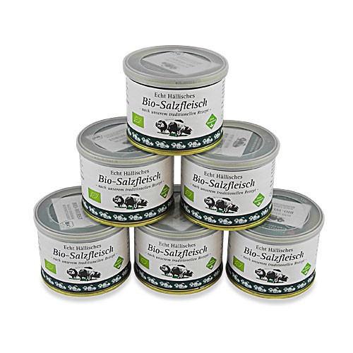 Echt H�llisches BIO-Salzfleisch 6er Pack (6 Dosen � 200 g)