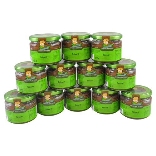 Original Spreew�lder Rotwurst 12er Pack (12 Gl�ser � 250 g)