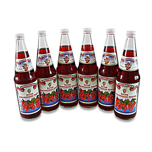 Roter Johannisbeer Nektar von der Spreewaldmosterei - 6er Pack (6 Flaschen � 0,7 l)