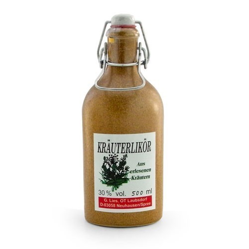 Spreeli Kr�uterlik�r in der Tonflasche (0,5 l / 30% vol.)