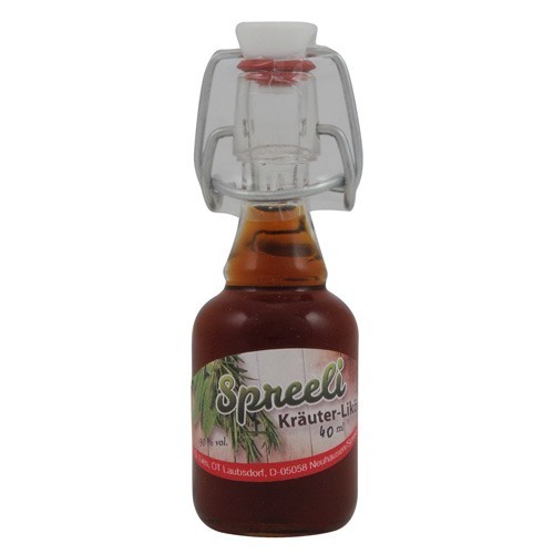 Spreeli Kruterlikr in der Bgelflasche (4 cl / 30% vol.)