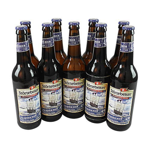 Strtebeker Pilsener - norddeutsch herb (9 Flaschen  0,5 l / 4,9 % vol.)