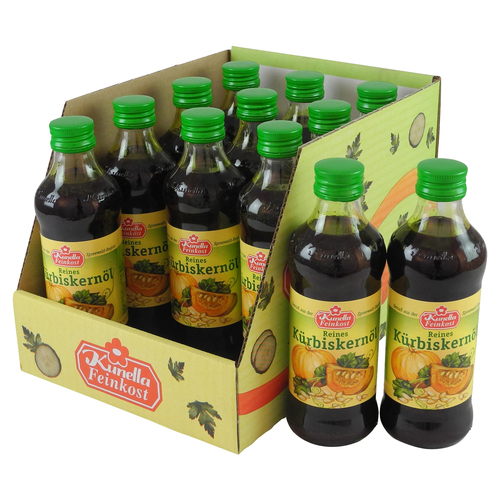 Reines K�rbiskern�l von Kunella Feinkost - 12er Pack (12 Flaschen � 250 ml)