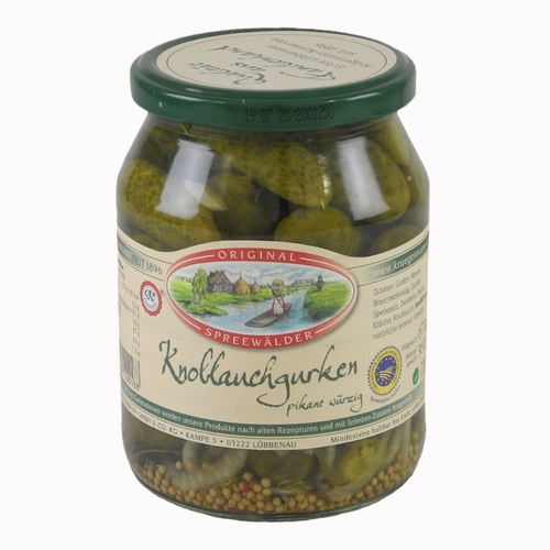 Kr�germanns Original Spreew�lder Knoblauchgurken (720 ml Glas)