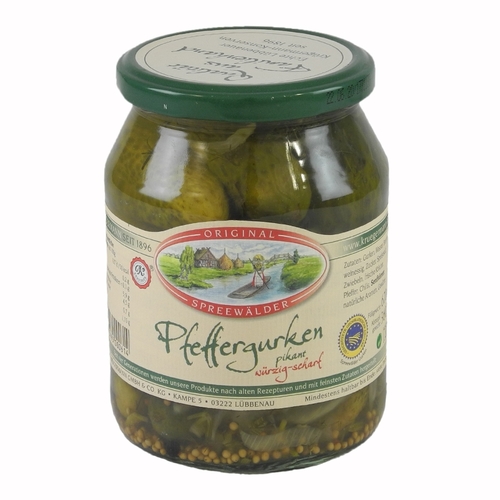 Kr�germanns Original Spreew�lder Pfeffergurken (720 ml Glas)