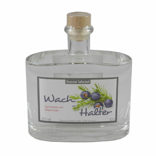 Wach - Halter aus Sellendorf (Spirituose aus Wacholder / 0,5 l / 40 % vol.)