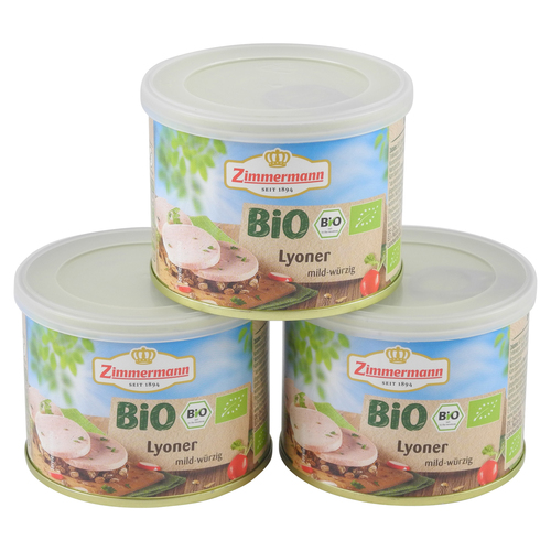 BIO Lyoner 3er Pack (3 Dosen � 200 g)