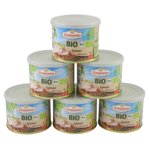 BIO Lyoner 6er Pack (6 Dosen  200 g)