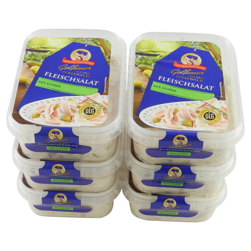 GOLENER Fleischsalat mit Gurke 6er Set (6 Packungen  200 g)