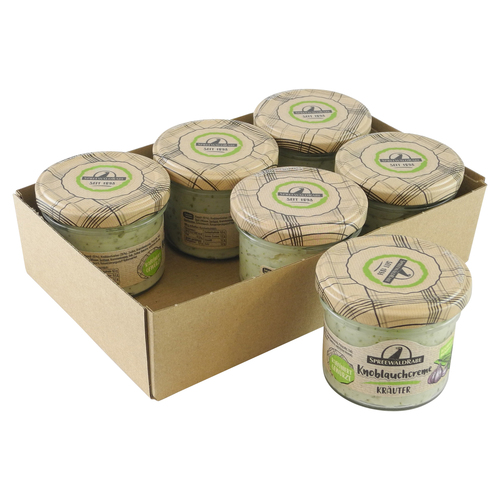 Knoblauchcreme Kr�uter von Spreewald-Rabe 6er Set (6 Gl�ser � 100 g)