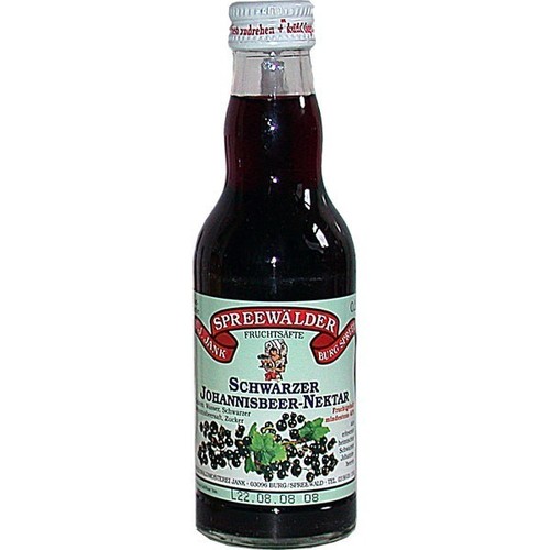 Schwarzer Johannisbeer Nektar von der Spreewaldmosterei (0,2 l)