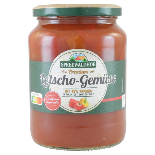 Premium Letscho-Gem�se vom Spreewaldhof (720 ml Glas)