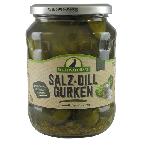 Salz-Dill-Gurken von Spreewald-Rabe (720 ml Glas)