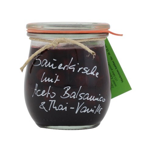 Sauerkirsche mit Aceto Balsamico und Thai-Vanille von Rosenrot & Feengr�n (220 g)