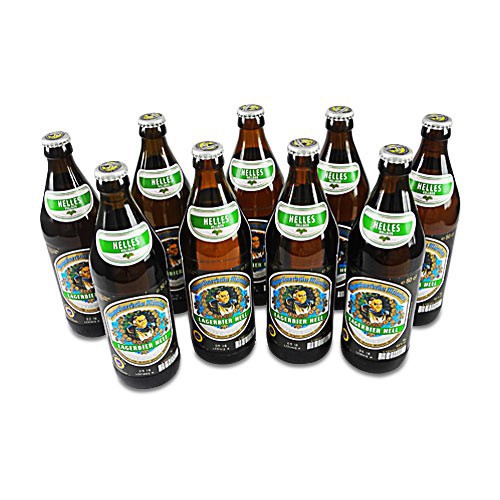 Augustinerbr�u - Lagerbier hell (9 Flaschen � 0,5 l / 5,2 % vol.)