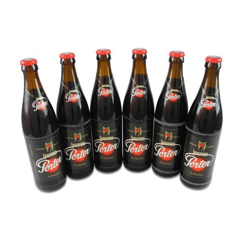 Lausitzer Porter Schwarzes (Schwarzbier / 6 Flaschen � 0,5 l / 4,4 % vol.)