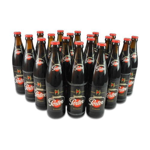 Lausitzer Porter Schwarzes (Schwarzbier / 20 Flaschen � 0,5 l / 4,4% vol.)