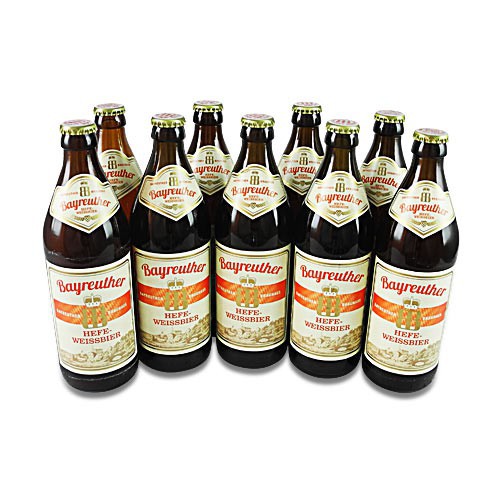 Bayreuther Hefe-Weissbier (9 Flaschen � 0,5 l / 5,3 % vol.)