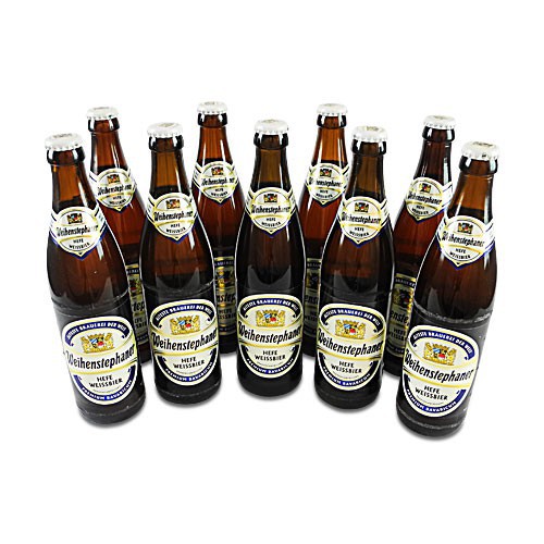 Weihenstephaner Hefeweissbier Hell (9 Flaschen � 0,5 l / 5,4 % vol.)