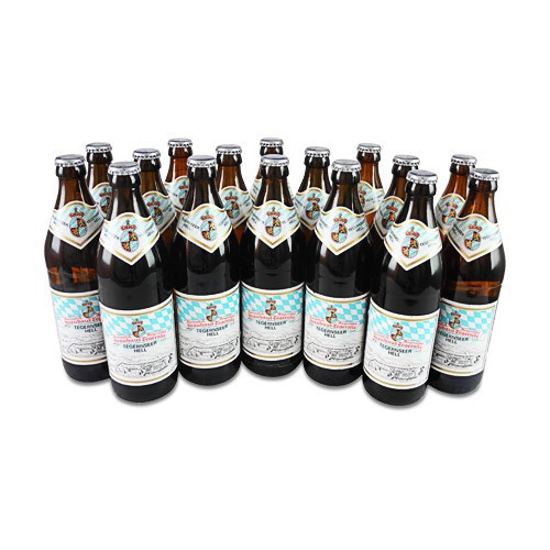 Tegernseer Hell (helles Vollbier / 16 Flaschen � 0,5 l / 4,8% vol.)